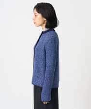 NHSAH41270 GIANNI LO GIUDICE(小さいサイズ)(メゾン ドゥ サンク) ミックスヤーンカーディガン ネイビー