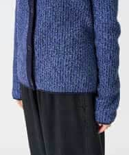 NHSAH41270 GIANNI LO GIUDICE(小さいサイズ)(メゾン ドゥ サンク) ミックスヤーンカーディガン ネイビー