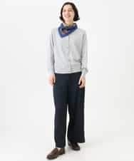NHSAI80180 GIANNI LO GIUDICE(小さいサイズ)(メゾン ドゥ サンク) [アンサンブル対応]クルーネックニットカーディガン グレー（無地）