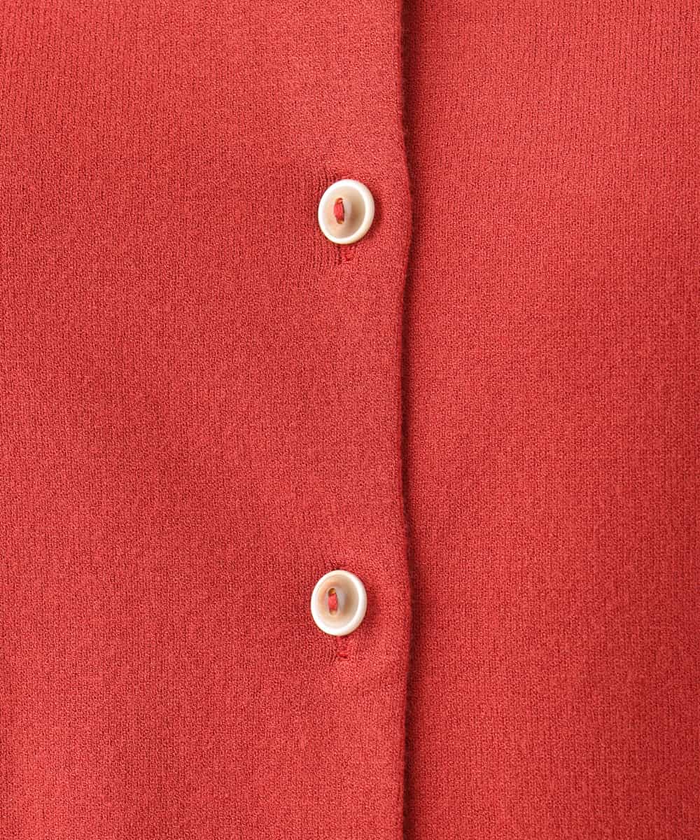 NHSAI80180 GIANNI LO GIUDICE(小さいサイズ)(メゾン ドゥ サンク) [アンサンブル対応]クルーネックニットカーディガン グレー（無地）