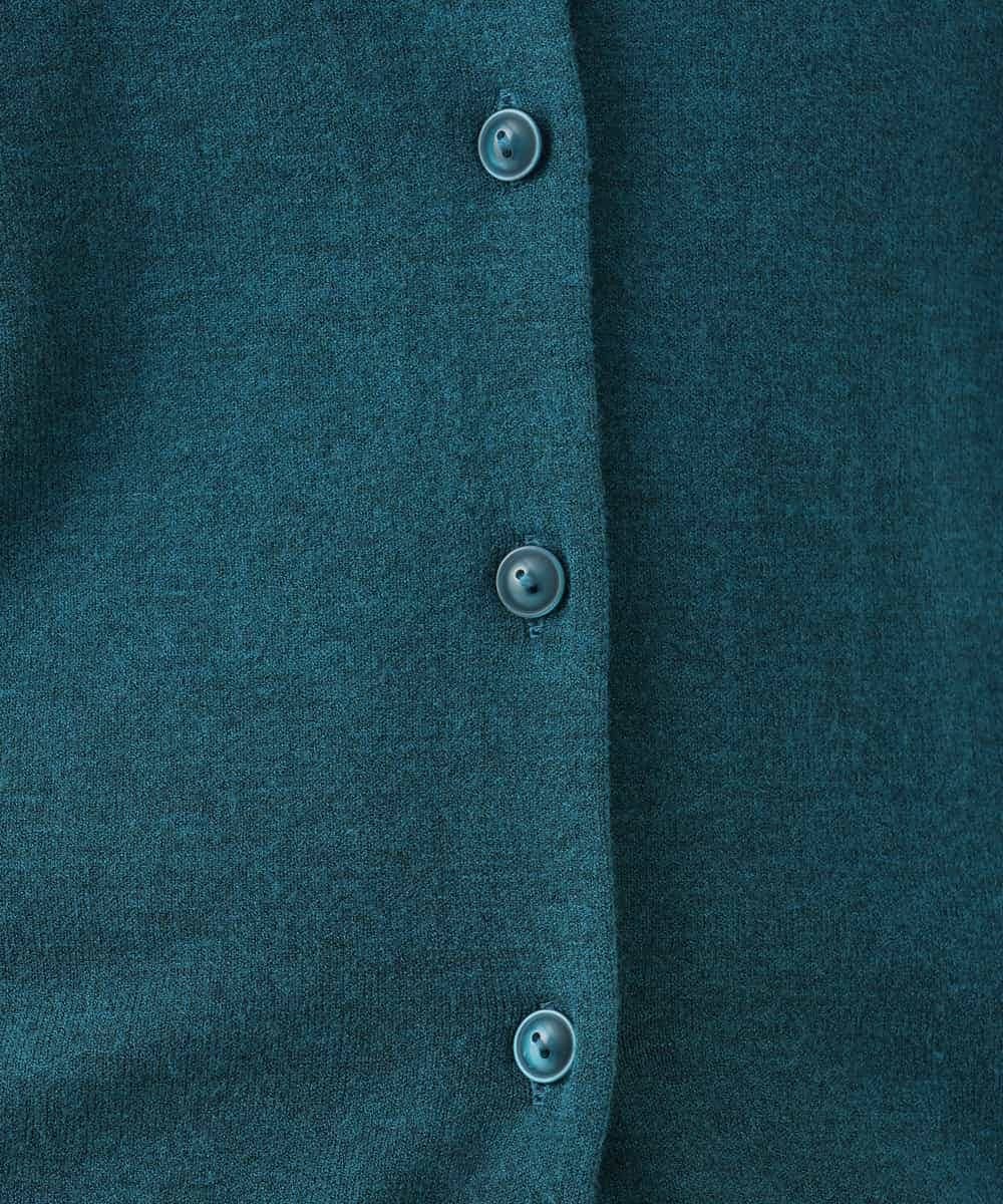 NHSAI80180 GIANNI LO GIUDICE(小さいサイズ)(メゾン ドゥ サンク) [アンサンブル対応]クルーネックニットカーディガン グレー（無地）
