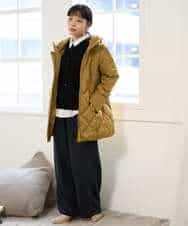 NHSAI87390 GIANNI LO GIUDICE(小さいサイズ)(メゾン ドゥ サンク) カシミヤクルーネックカーディガン ブルー