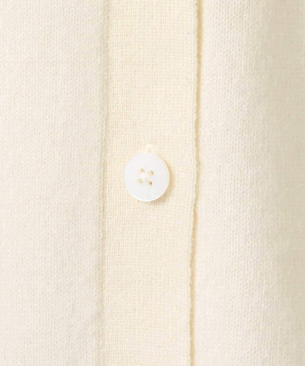 NHSAI87390 GIANNI LO GIUDICE(小さいサイズ)(メゾン ドゥ サンク) カシミヤクルーネックカーディガン ブルー