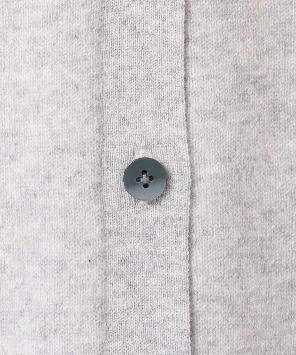 NHSAI87390 GIANNI LO GIUDICE(小さいサイズ)(メゾン ドゥ サンク) カシミヤクルーネックカーディガン ブルー