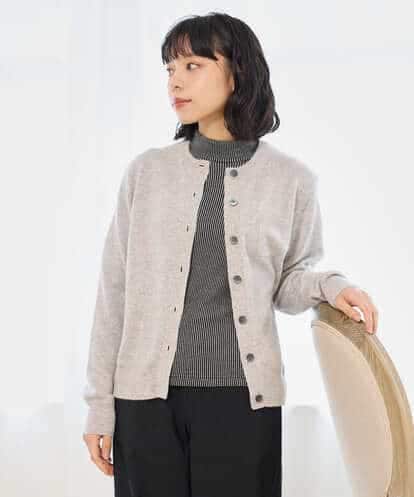NHSAI87390 GIANNI LO GIUDICE(小さいサイズ) カシミヤクルーネックカーディガン