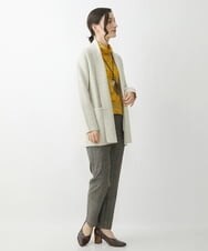 NHSAV41330 GIANNI LO GIUDICE(小さいサイズ)(メゾン ドゥ サンク) [洗える]ツイーディーカノコニットコーディガン グレー