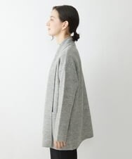 NHSAV41330 GIANNI LO GIUDICE(小さいサイズ)(メゾン ドゥ サンク) [洗える]ツイーディーカノコニットコーディガン グレー