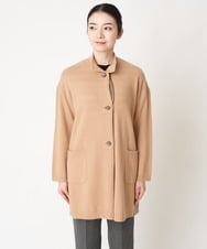 NHSAW01390 GIANNI LO GIUDICE(小さいサイズ)(メゾン ドゥ サンク) ボイルウールボーダーニットコーディガン ベージュ