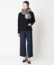 NHSAW02290 GIANNI LO GIUDICE(小さいサイズ)(メゾン ドゥ サンク) ミックスループニットジャケット ライトベージュ