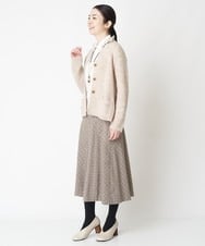 NHSAW02290 GIANNI LO GIUDICE(小さいサイズ)(メゾン ドゥ サンク) ミックスループニットジャケット ライトベージュ