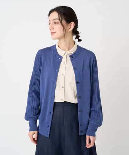 NHSCE50270 GIANNI LO GIUDICE(小さいサイズ) ウール混リブニットカーディガン