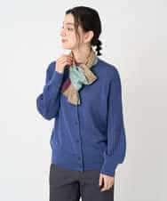 NHSCE50270 GIANNI LO GIUDICE(小さいサイズ)(メゾン ドゥ サンク) ウール混リブニットカーディガン ブルー