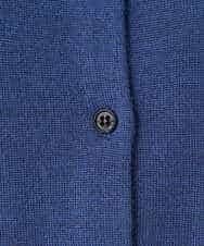 NHSCE50270 GIANNI LO GIUDICE(小さいサイズ)(メゾン ドゥ サンク) ウール混リブニットカーディガン ブルー