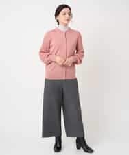 NHSCE50270 GIANNI LO GIUDICE(小さいサイズ)(メゾン ドゥ サンク) ウール混リブニットカーディガン ブルー