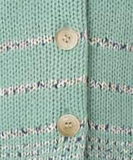 NHSCF50240 GIANNI LO GIUDICE(小さいサイズ)(メゾン ドゥ サンク) カスリパネルボーダーニットベスト グリーン