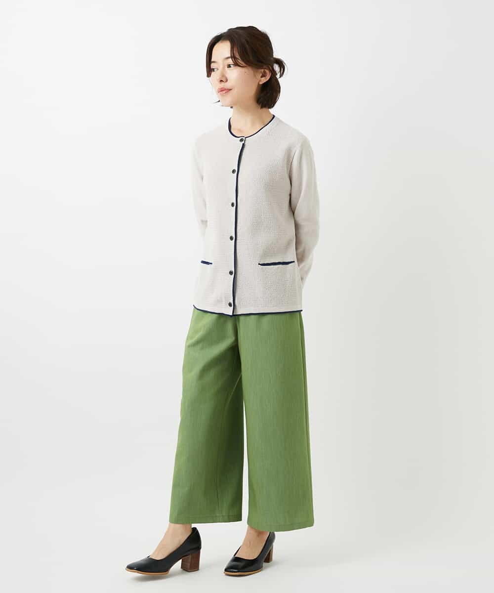 NHSED10270 GIANNI LO GIUDICE(小さいサイズ)(メゾン ドゥ サンク) ドライコットンニットカーディガン ベージュ