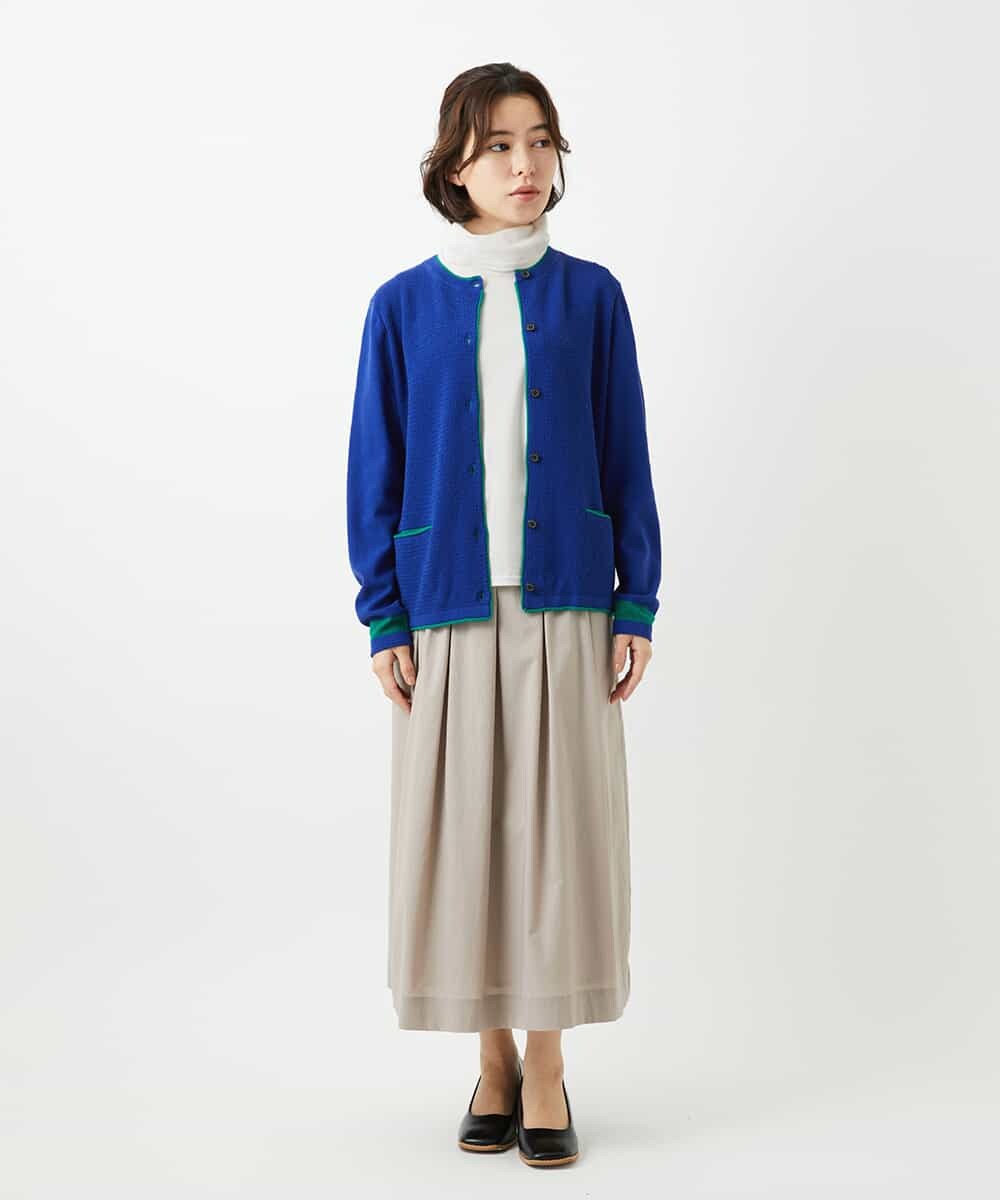 NHSED10270 GIANNI LO GIUDICE(小さいサイズ)(メゾン ドゥ サンク) ドライコットンニットカーディガン ベージュ