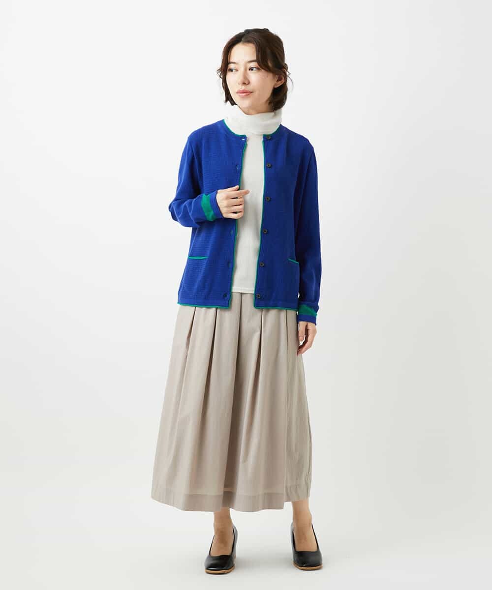 NHSED10270 GIANNI LO GIUDICE(小さいサイズ)(メゾン ドゥ サンク) ドライコットンニットカーディガン ベージュ