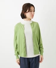 NHSEF80180 GIANNI LO GIUDICE(小さいサイズ)(メゾン ドゥ サンク) [アンサンブル対応]クルーネックニットカーディガン ピンク