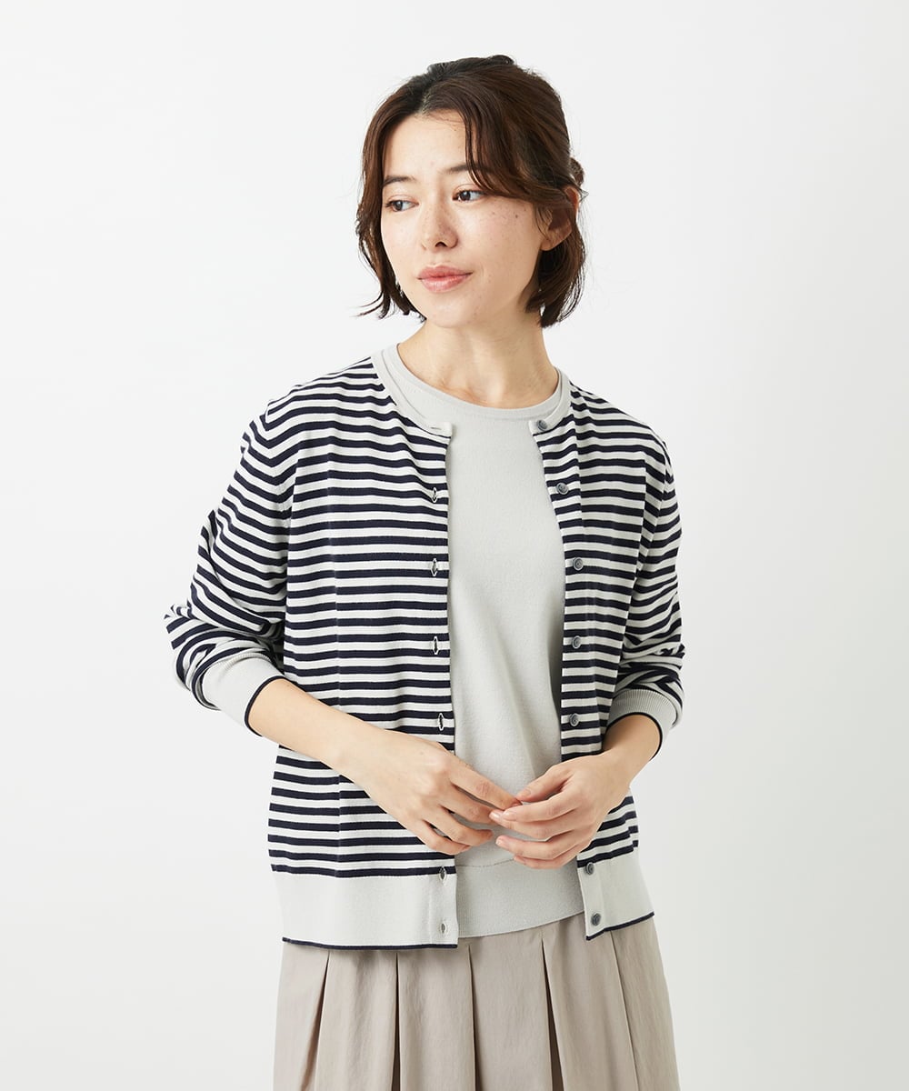 NHSEF80180 GIANNI LO GIUDICE(小さいサイズ) [アンサンブル対応]クルーネックニットカーディガン