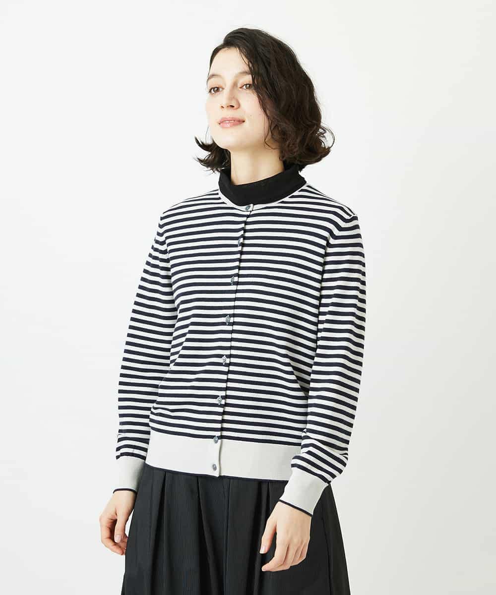 NHSEF80180 GIANNI LO GIUDICE(小さいサイズ)(メゾン ドゥ サンク) [アンサンブル対応]クルーネックニットカーディガン ピンク