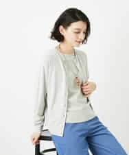 NHSEF80180 GIANNI LO GIUDICE(小さいサイズ)(メゾン ドゥ サンク) [アンサンブル対応]クルーネックニットカーディガン ピンク