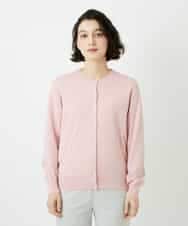 NHSEF80180 GIANNI LO GIUDICE(小さいサイズ)(メゾン ドゥ サンク) [アンサンブル対応]クルーネックニットカーディガン ピンク