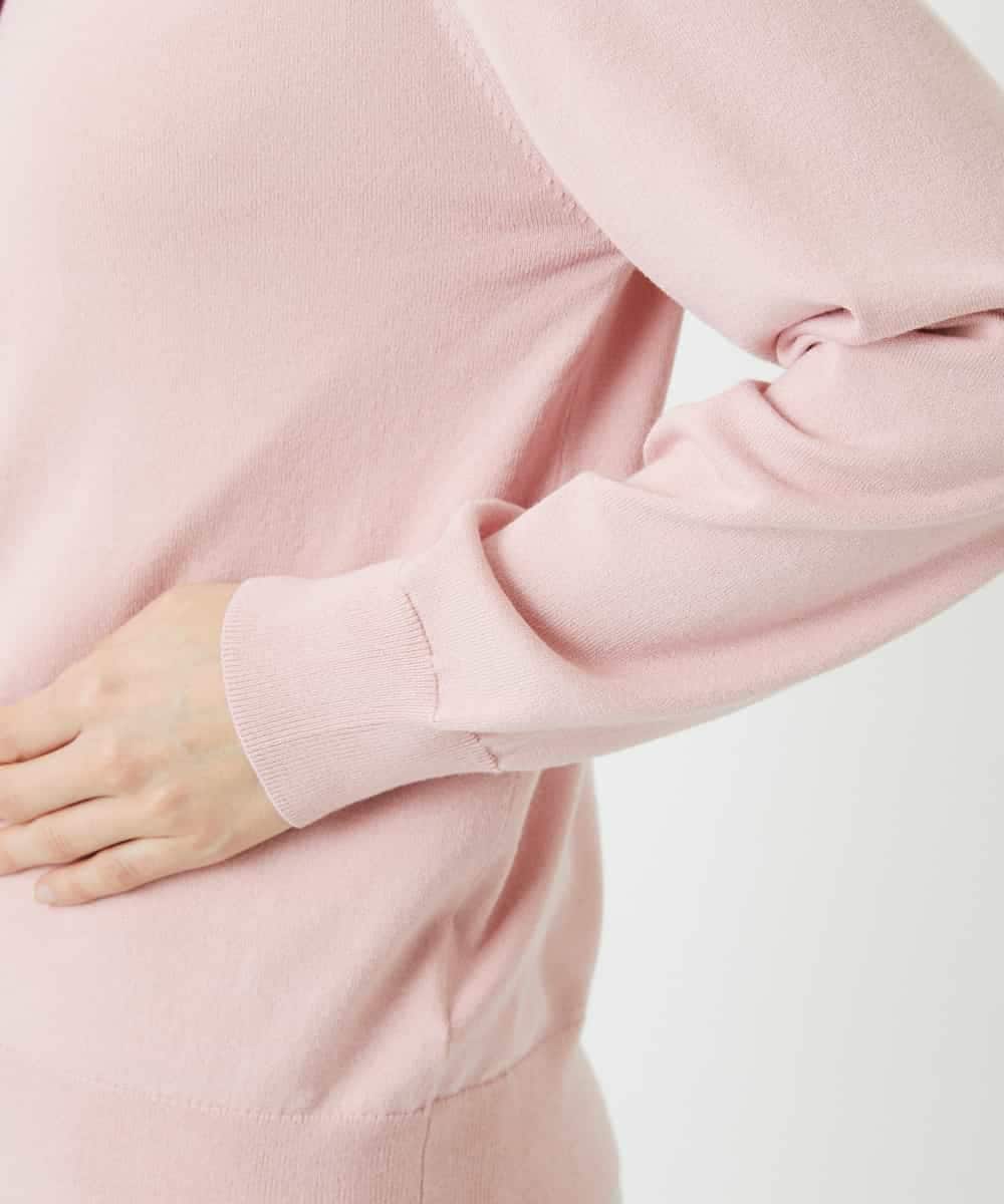 NHSEF80180 GIANNI LO GIUDICE(小さいサイズ)(メゾン ドゥ サンク) [アンサンブル対応]クルーネックニットカーディガン ピンク