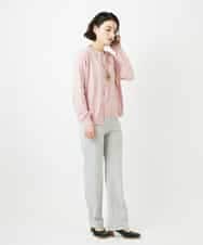 NHSEF80180 GIANNI LO GIUDICE(小さいサイズ)(メゾン ドゥ サンク) [アンサンブル対応]クルーネックニットカーディガン ピンク