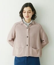 NHSET10300 GIANNI LO GIUDICE(小さいサイズ)(メゾン ドゥ サンク) [洗える]綿ギマニットカーディガン ピンク