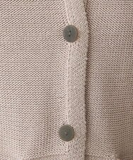 NHSET10300 GIANNI LO GIUDICE(小さいサイズ)(メゾン ドゥ サンク) [洗える]綿ギマニットカーディガン ピンク