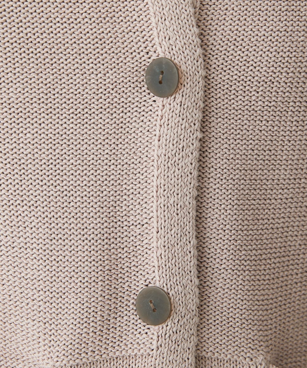 NHSET10300 GIANNI LO GIUDICE(小さいサイズ)(メゾン ドゥ サンク) [洗える]綿ギマニットカーディガン ピンク