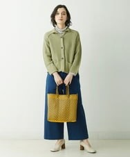 NHSET10300 GIANNI LO GIUDICE(小さいサイズ)(メゾン ドゥ サンク) [洗える]綿ギマニットカーディガン ピンク