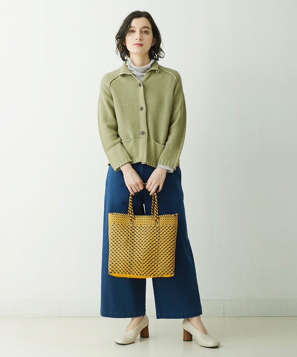 NHSET10300 GIANNI LO GIUDICE(小さいサイズ)(メゾン ドゥ サンク) [洗える]綿ギマニットカーディガン ピンク