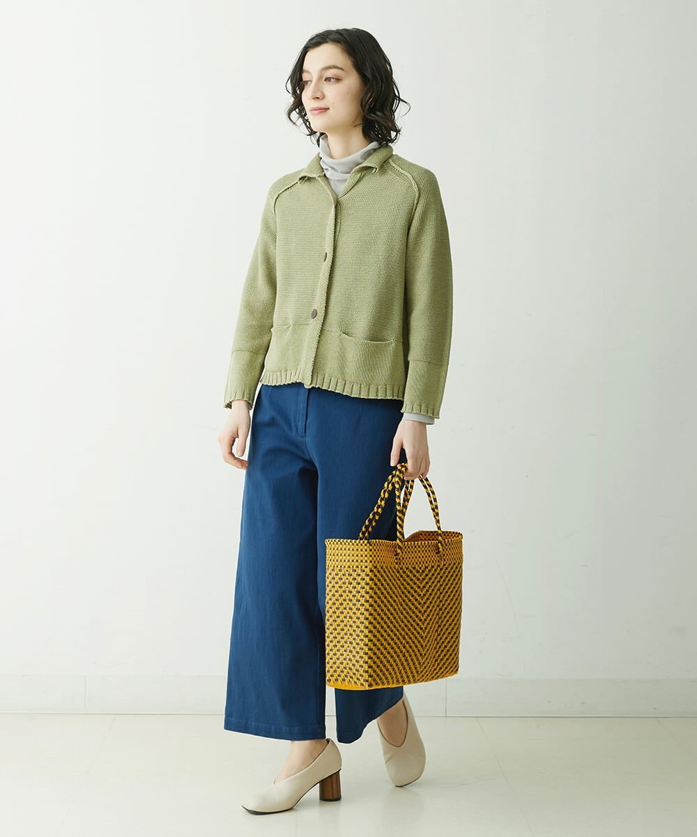 NHSET10300 GIANNI LO GIUDICE(小さいサイズ)(メゾン ドゥ サンク) [洗える]綿ギマニットカーディガン ピンク