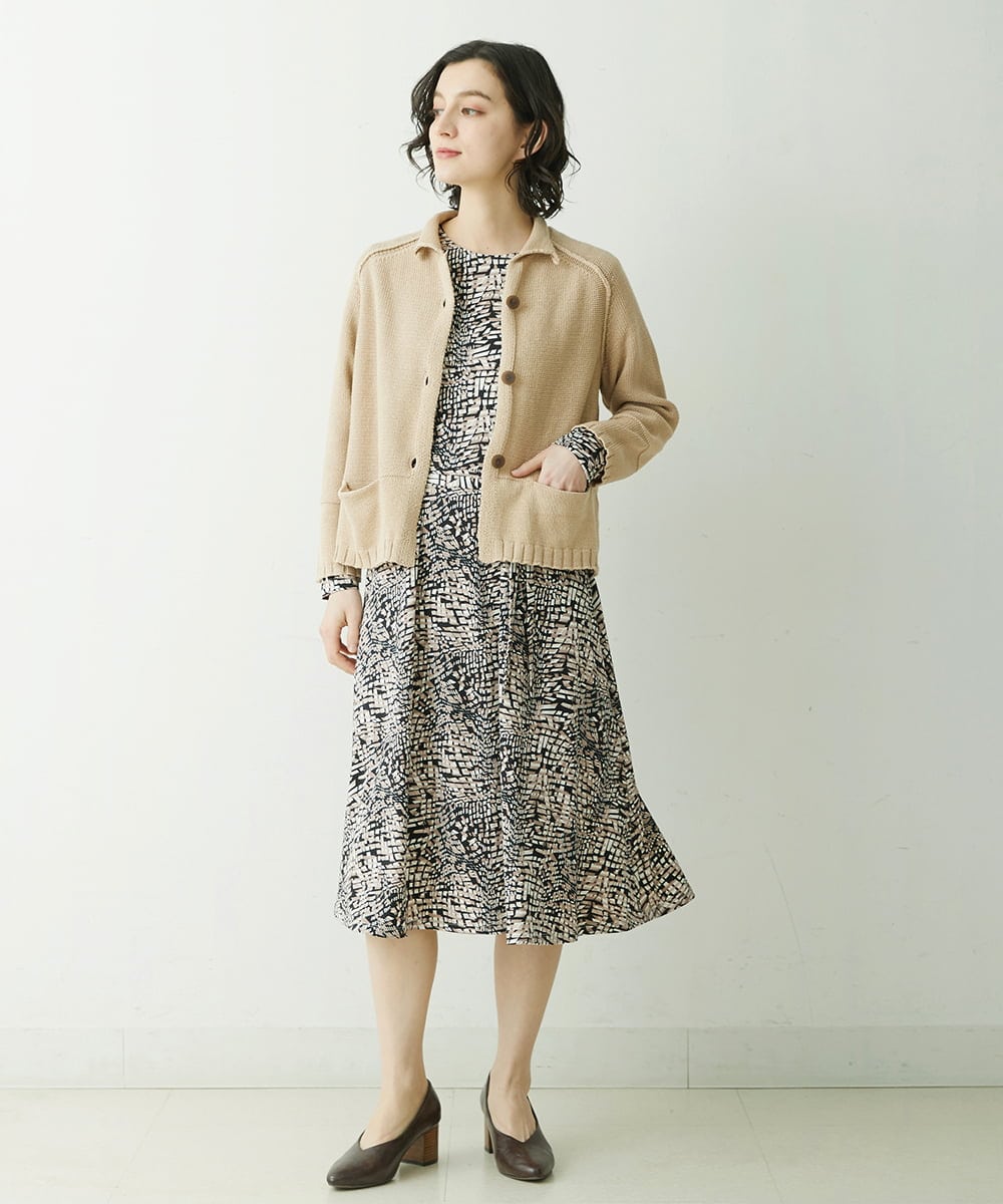 NHSET10300 GIANNI LO GIUDICE(小さいサイズ)(メゾン ドゥ サンク) [洗える]綿ギマニットカーディガン ピンク