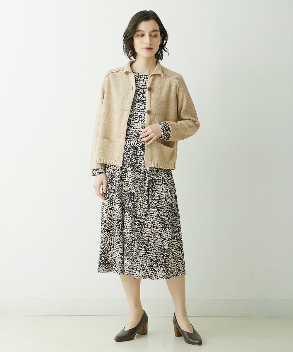 NHSET10300 GIANNI LO GIUDICE(小さいサイズ)(メゾン ドゥ サンク) [洗える]綿ギマニットカーディガン ピンク