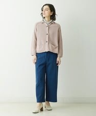 NHSET10300 GIANNI LO GIUDICE(小さいサイズ)(メゾン ドゥ サンク) [洗える]綿ギマニットカーディガン ピンク
