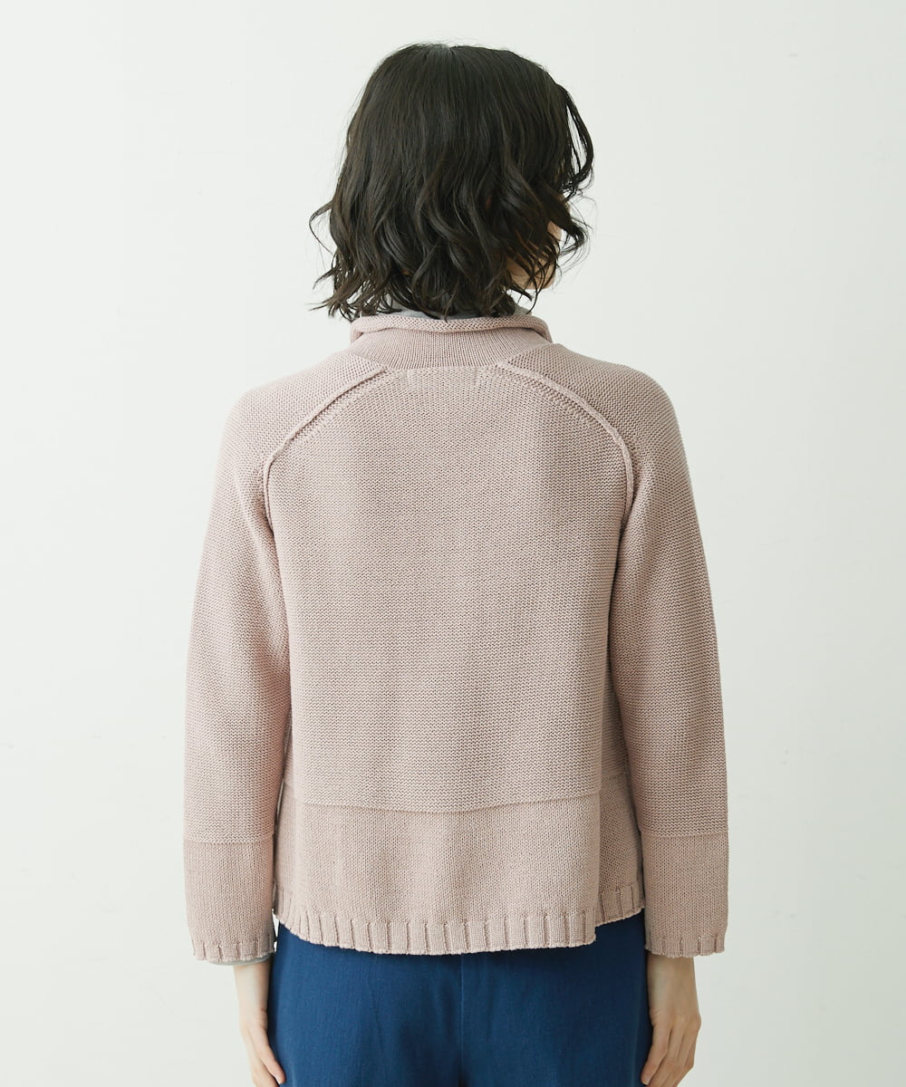 NHSET10300 GIANNI LO GIUDICE(小さいサイズ)(メゾン ドゥ サンク) [洗える]綿ギマニットカーディガン ピンク