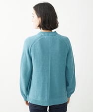 NHSEW20300 GIANNI LO GIUDICE(小さいサイズ)(メゾン ドゥ サンク) メンギマニットカーディガン ブルーグリーン