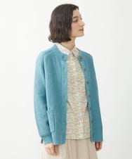 NHSEW20300 GIANNI LO GIUDICE(小さいサイズ)(メゾン ドゥ サンク) メンギマニットカーディガン ブルーグリーン