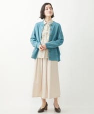 NHSEW20300 GIANNI LO GIUDICE(小さいサイズ)(メゾン ドゥ サンク) メンギマニットカーディガン ブルーグリーン