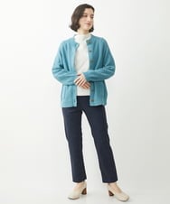 NHSEW20300 GIANNI LO GIUDICE(小さいサイズ)(メゾン ドゥ サンク) メンギマニットカーディガン ブルーグリーン