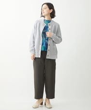 NHSEW20300 GIANNI LO GIUDICE(小さいサイズ)(メゾン ドゥ サンク) メンギマニットカーディガン ブルーグリーン