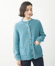 NHSEW20300 GIANNI LO GIUDICE(小さいサイズ)(メゾン ドゥ サンク) メンギマニットカーディガン ブルーグリーン