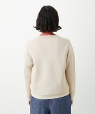 NHSGE40270 GIANNI LO GIUDICE(小さいサイズ)(メゾン ドゥ サンク) ペーパーヤーンニットカーディガン ベージュ