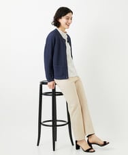 NHSGE40270 GIANNI LO GIUDICE(小さいサイズ)(メゾン ドゥ サンク) ペーパーヤーンニットカーディガン ベージュ