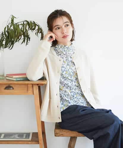 NHSGE40270 GIANNI LO GIUDICE(小さいサイズ) ペーパーヤーンニットカーディガン