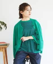 NHSGE40270 GIANNI LO GIUDICE(小さいサイズ)(メゾン ドゥ サンク) ペーパーヤーンニットカーディガン ベージュ