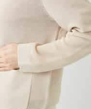 NHSGE40270 GIANNI LO GIUDICE(小さいサイズ)(メゾン ドゥ サンク) ペーパーヤーンニットカーディガン ベージュ